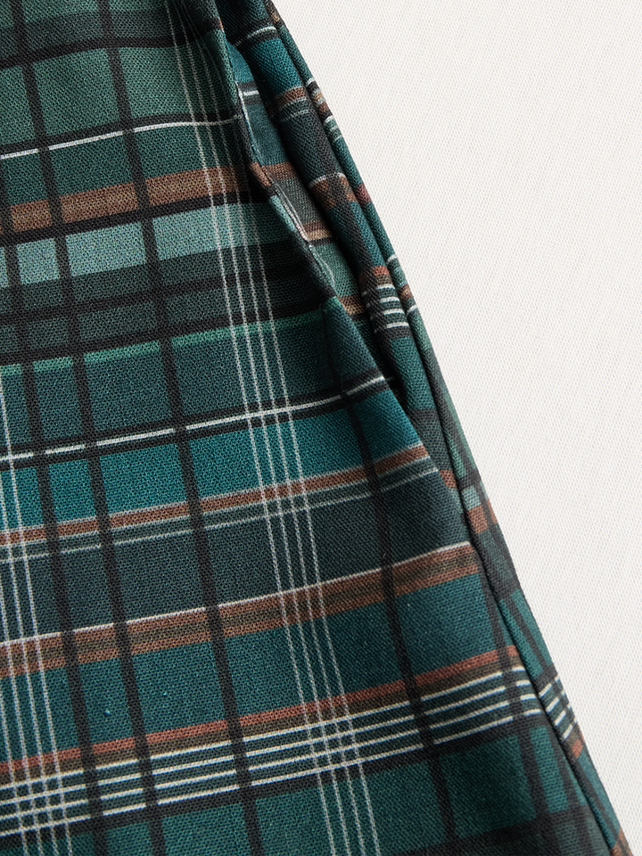 KENSINGTON ROW™ – Plaid Shirt Maxi Dress