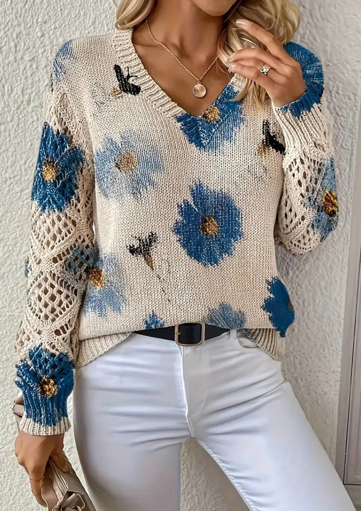 Florenne | Floral Knit Sweater
