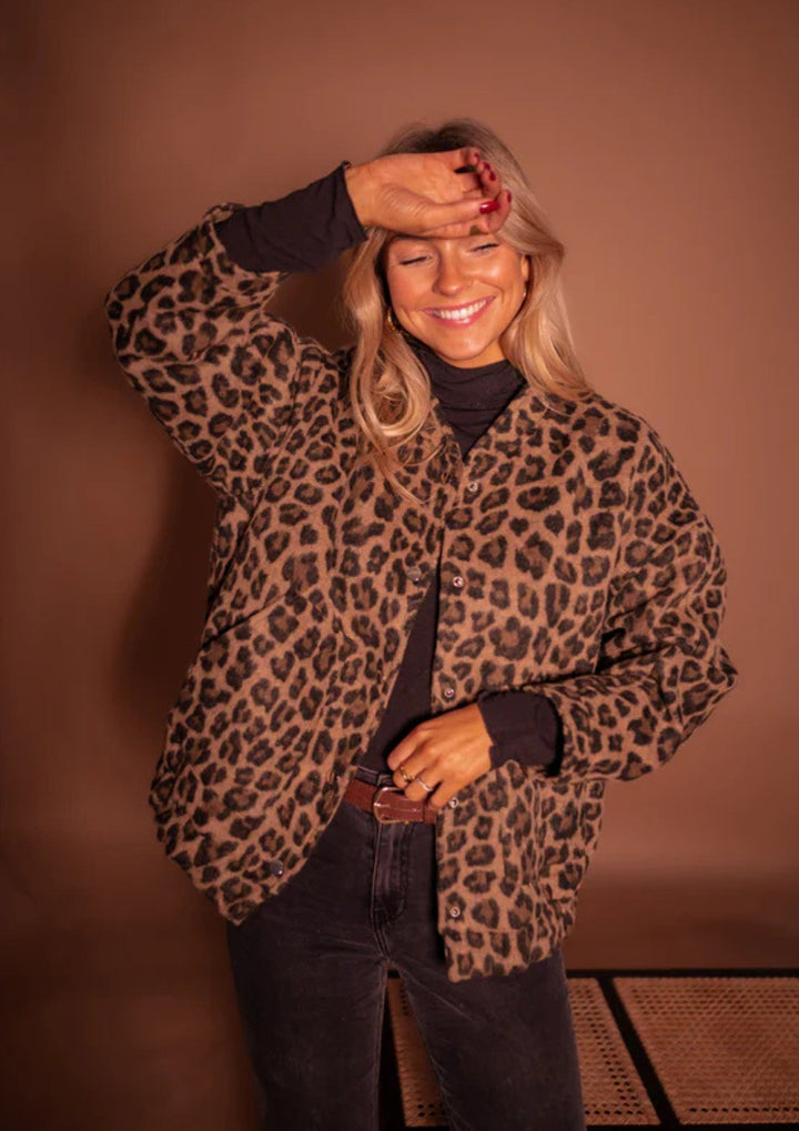 Aurelia | Leopard Bomber Jacket