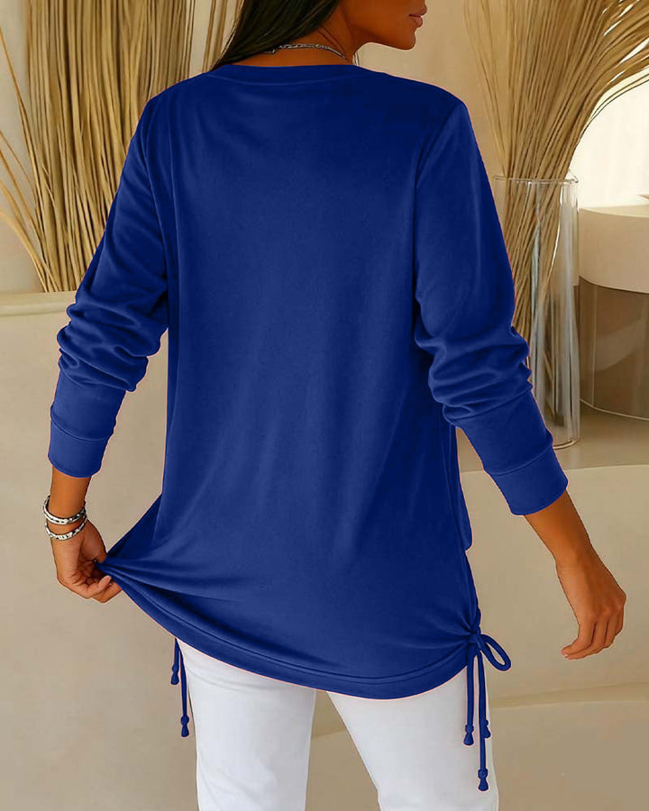 Nari - Efecto Top de Lentejuelas Bicolor Dos en Uno