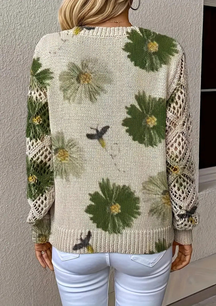 Florenne | Floral Knit Sweater