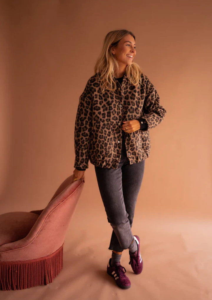 Aurelia | Leopard Bomber Jacket