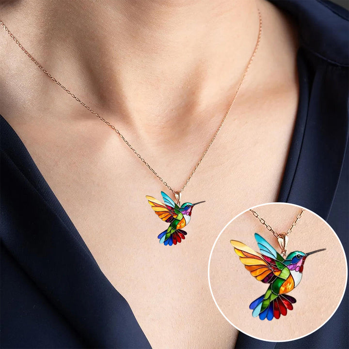 CLAIRE | HUMMINGBIRD PENDANT NECKLACE