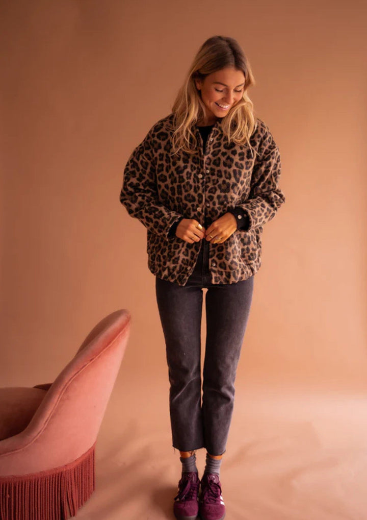 Aurelia | Leopard Bomber Jacket