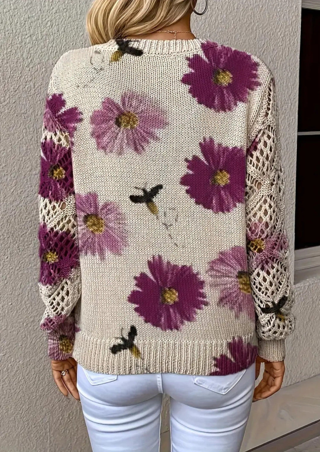 Florenne | Floral Knit Sweater