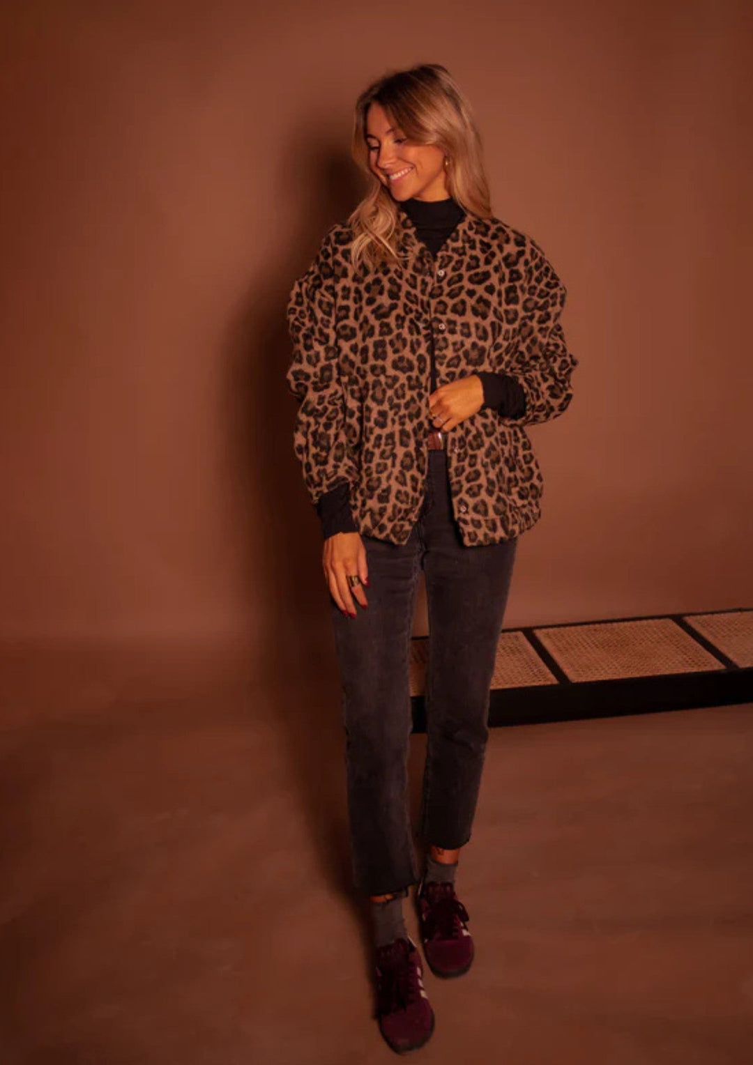 Aurelia | Leopard Bomber Jacket