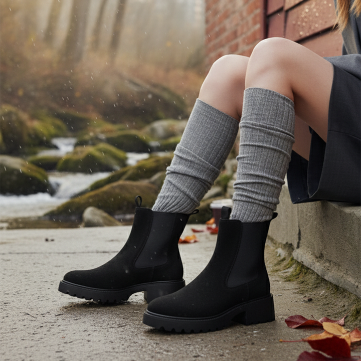 Emilia Chunky Chelsea Travel Boots