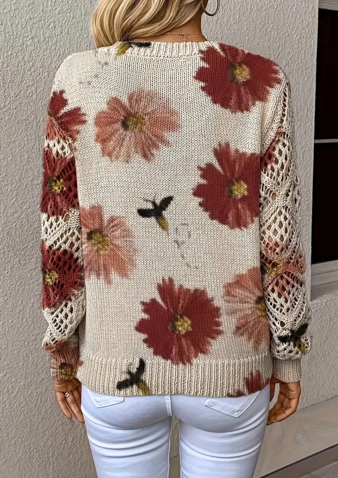 Florenne | Floral Knit Sweater