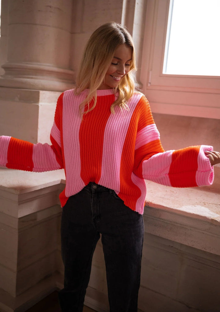 Marivelle | Colorful Striped Sweater