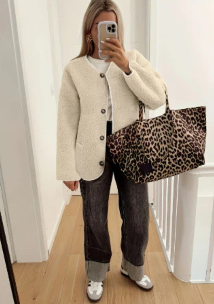 Amara | Fleece Button-Down Jacket