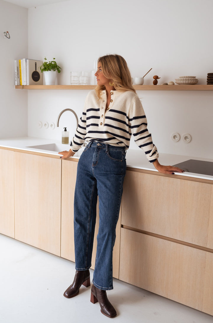 Marisel | Striped Knitted Cardigan