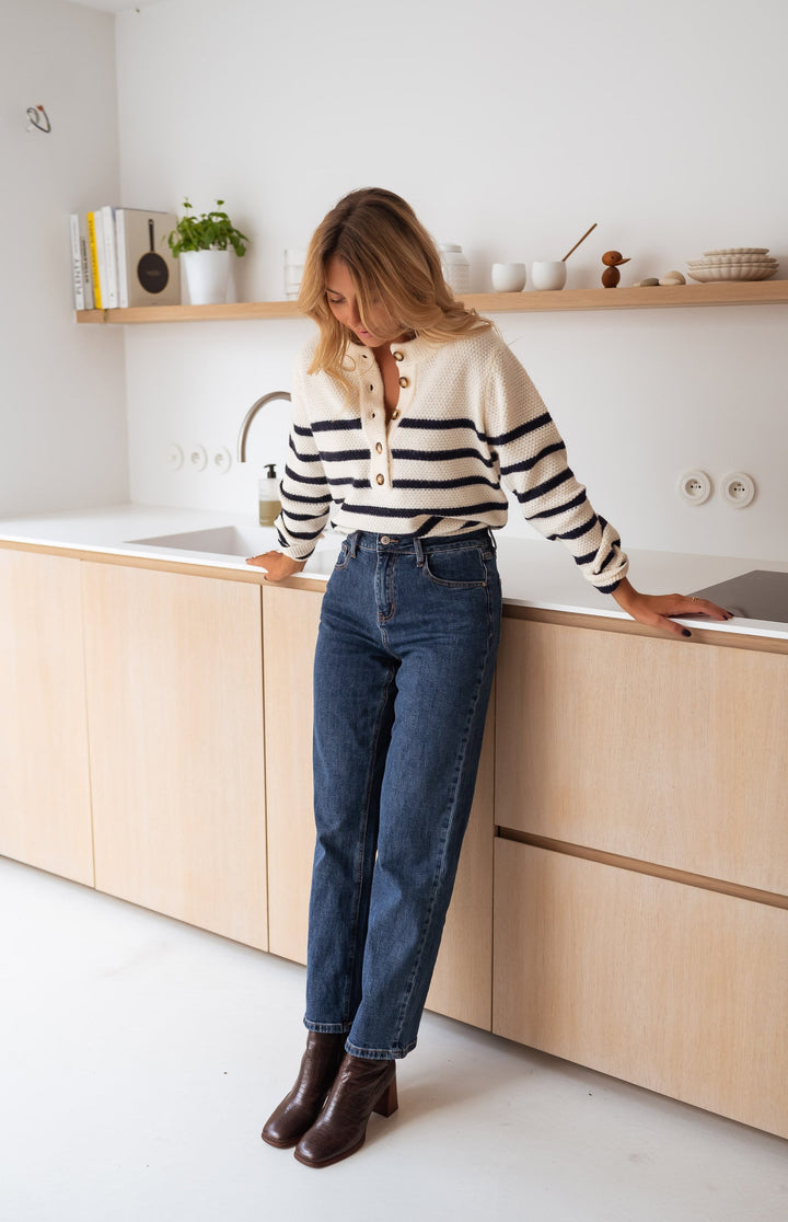 Marisel | Striped Knitted Cardigan