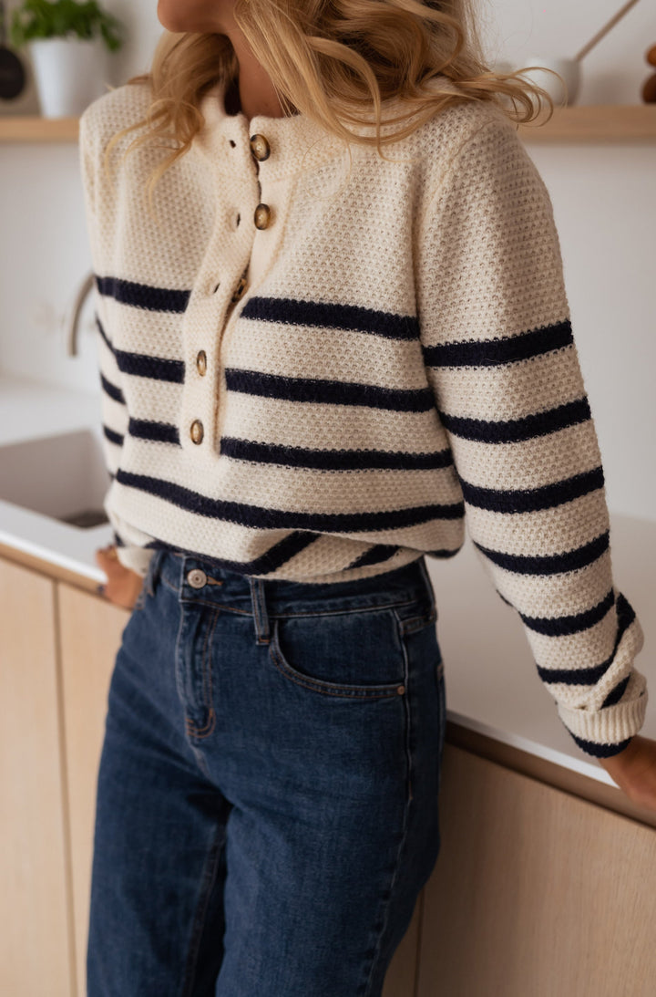 Marisel | Striped Knitted Cardigan
