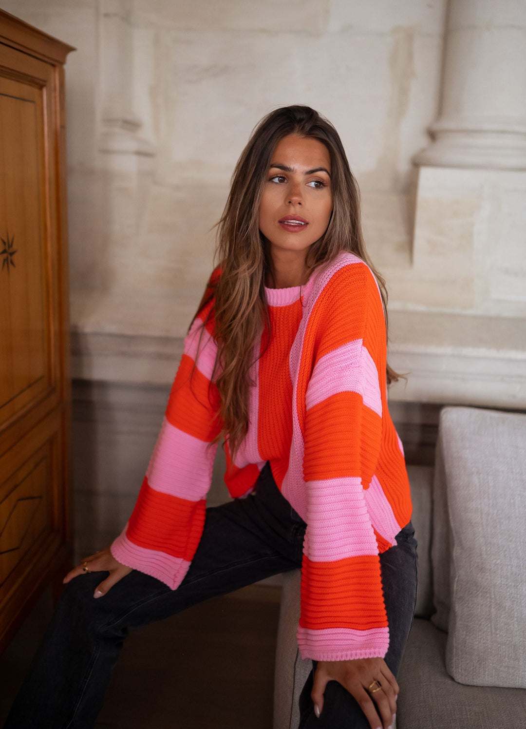 Marivelle | Colorful Striped Sweater