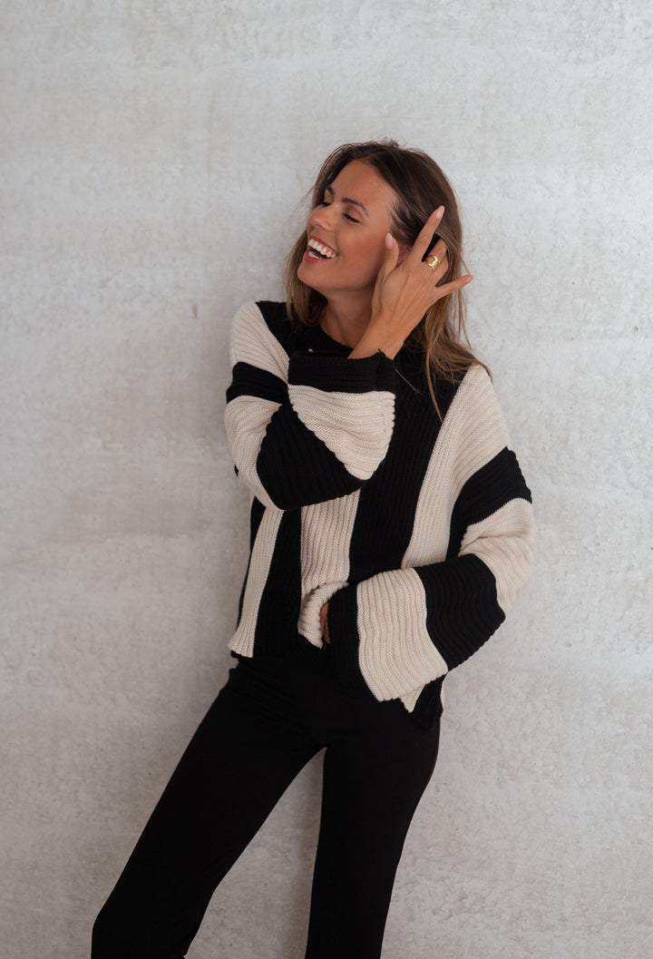 Elenya | Striped Knit Sweater