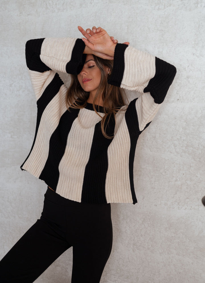 Elenya | Striped Knit Sweater