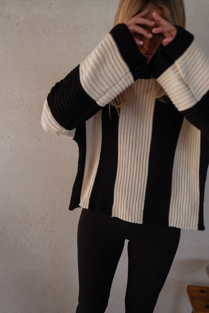 Elenya | Striped Knit Sweater