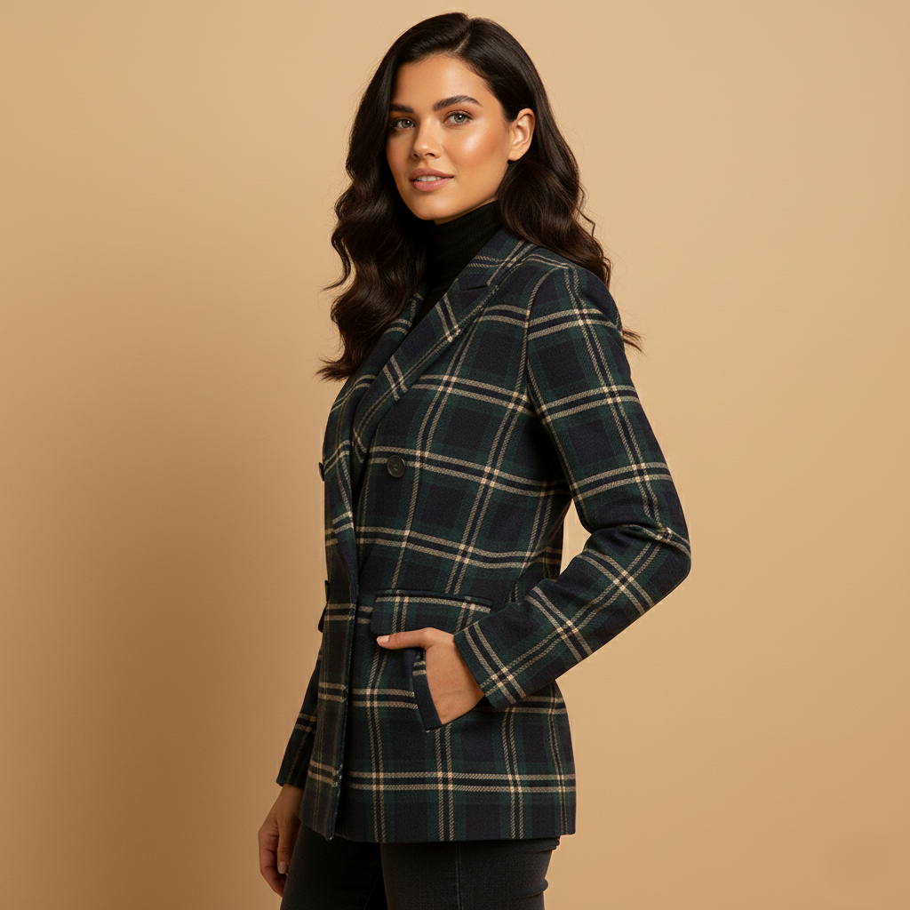 Nicky | Classic Checked Wool Coat
