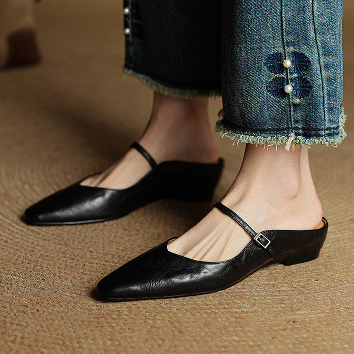Fiorella Leather Mules