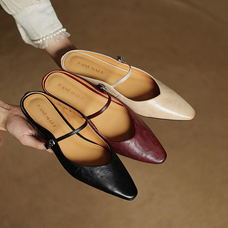 Fiorella Leather Mules