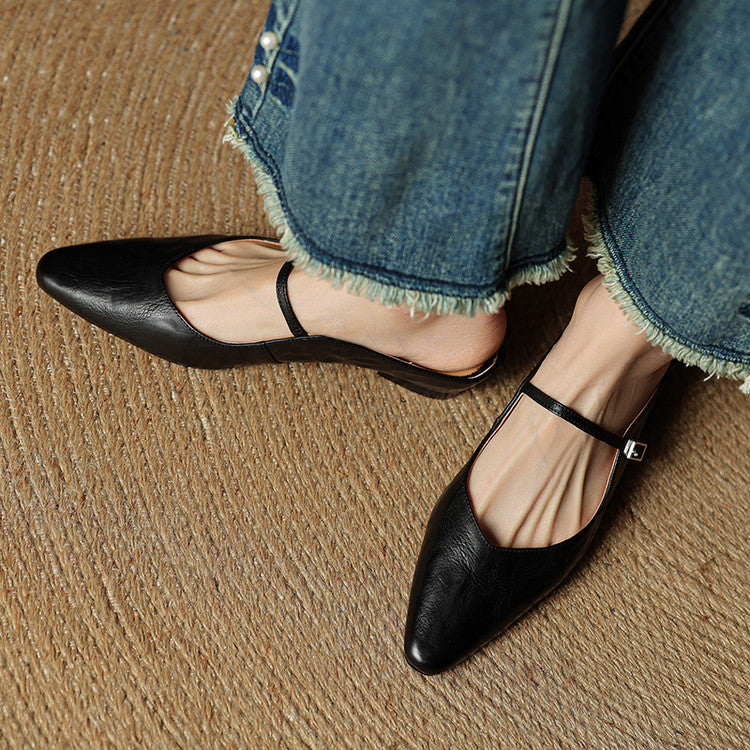 Fiorella Leather Mules
