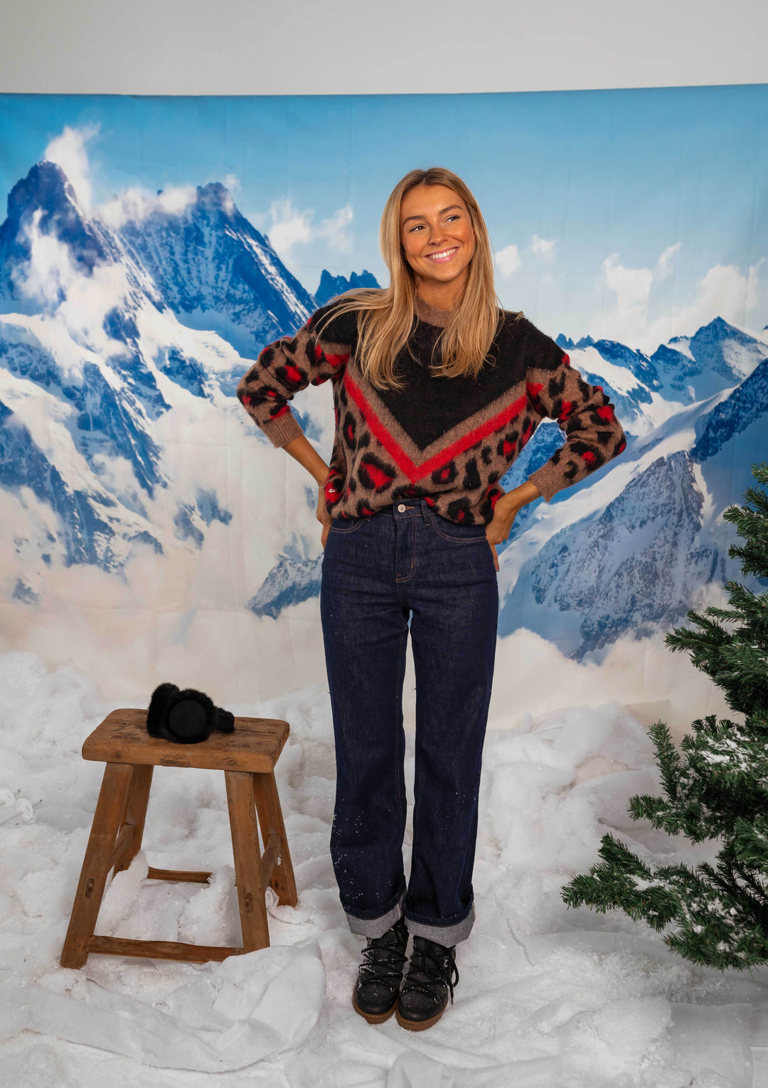 Calyra | Leopard Knit Sweater