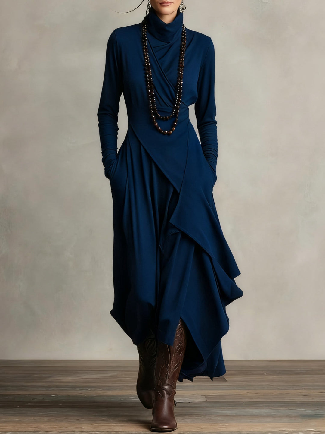 BRIXTON EDGE™ ❘ Chic High-Neck Maxi