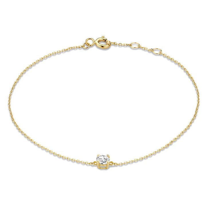 Dalynette | Bracelet with Moissanite Stones 14k Gold