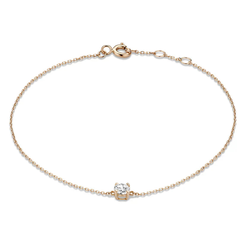 Dalynette | Bracelet with Moissanite Stones 14k Gold